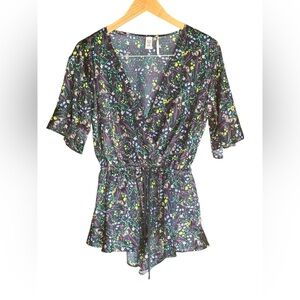 Victorias secret floral romper size Small
